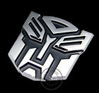 SILVER BLACK TRANSFORMER EMBLEM