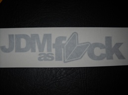 SILVER JDM STICKER UNIVERSAL