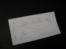 SILVER MERCEDES BENZ LOGO STICKER