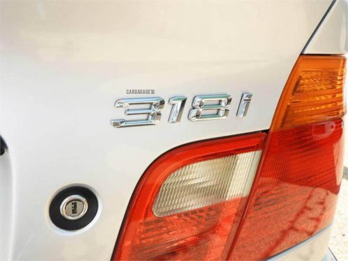 CHROME 318i EMBLEM FOR BMW E46 (SMALL TEXT VERSION)