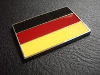 SIZE 71x47mm GERMANY FLAG EMBLEM