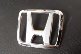 SIZE 69x58mm CHROME HONDA LOGO EMBLEM