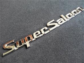 SIZE 220x25mm CHROME Super Saloon EMBLEM FOR TOYOTA CROWN