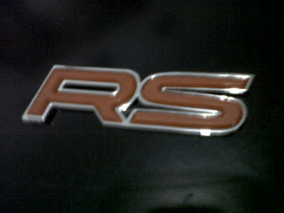 RED CHROME RS EMBLEM FOR HONDA