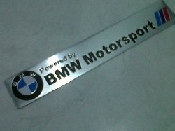 SIZE 150x25mm POWERED BY BMW MOTORSPORT /// EMBLEM