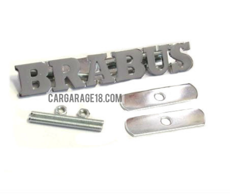 SILVER BRABUS GRILLE EMBLEM FOR MERCEDES BENZ