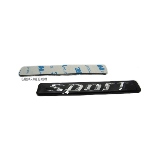 SIZE 106x15mm BLACK SPORT SIDE EMBLEM FOR MERCEDES BENZ