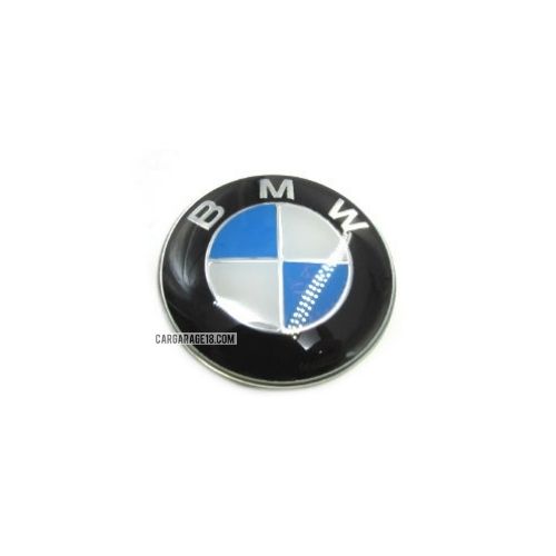 SIZE 45mm BLUE and WHITE STEERING WHEEL EMBLEM FOR BMW