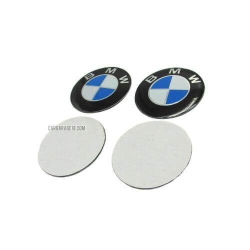 SIZE 55mm BLUE and WHITE WHEEL CENTER EMBLEM FOR BMW (STICKER)