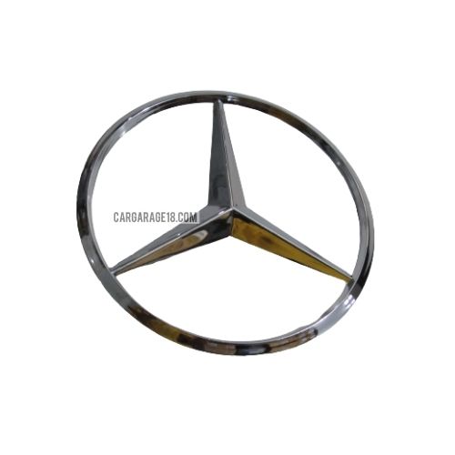 SIZE 95mm CHROME MERCEDES BENZ LOGO EMBLEM (WITH FOOT EMBLEM)