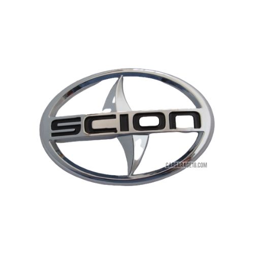 SIZE 90x62mm BLACK CHROME SCION LOGO EMBLEM FOR TOYOTA