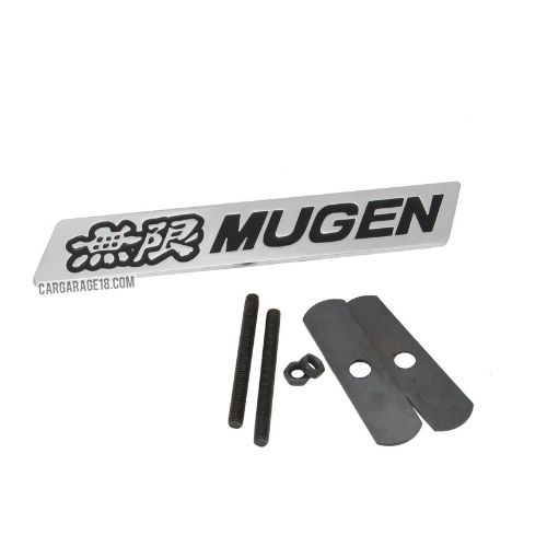 CHROME MUGEN GRILLE EMBLEM FOR HONDA