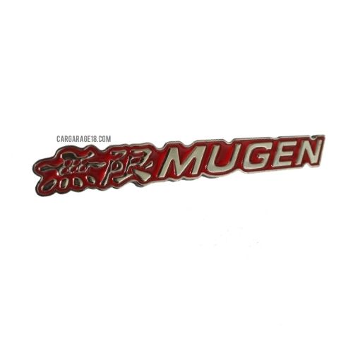 SIZE 160x20mm RED CHROME MUGEN GRILLE EMBLEM FOR HONDA