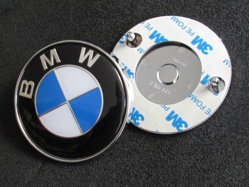 SIZE 72mm BLUE HOOD and TRUNK EMBLEM FOR BMW E81, E82, E87, E88, F20