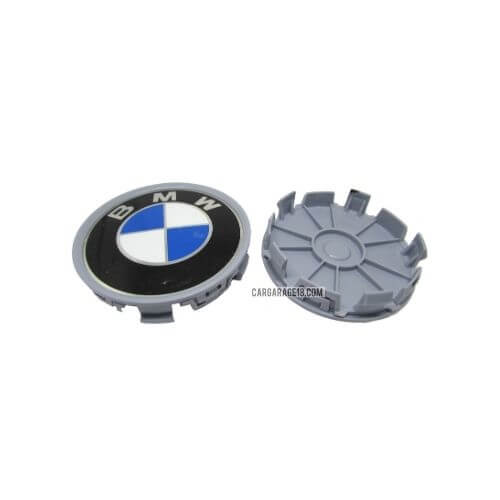 SIZE 68mm BLUE GREY WHEEL CENTER CAP FOR BMW