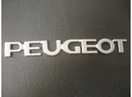 SILVER PEUGEOT LETTER EMBLEM