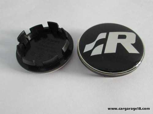 SIZE 65mm BLACK RACING LOGO WHEEL CENTER CAP FOR VOLKSWAGEN