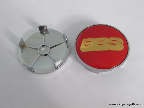 SIZE 65mm RED GOLD BBS LOGO WHEEL CENTER CAP