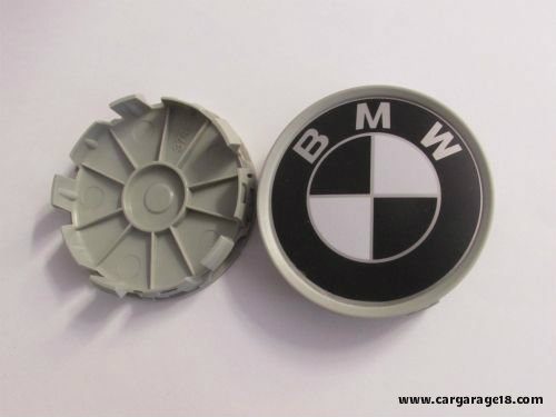 SIZE 70mm BLACK WHITE GREY WHEEL CENTER CAP FOR BMW