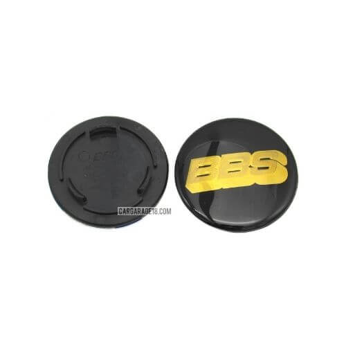 SIZE 70mm BLACK GOLD BBS LOGO WHEEL CENTER CAP