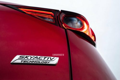 SIZE 100x20mm CHROME SKYACTIV TECHNOLOGY EMBLEM FOR MAZDA