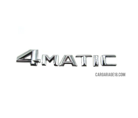 CHROME 4 MATIC EMBLEM FOR MERCEDES BENZ