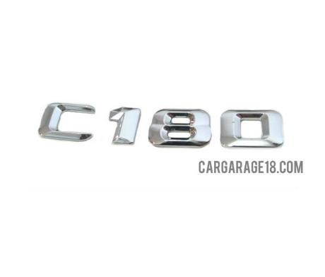 CHROME C180 EMBLEM FOR MERCEDES BENZ