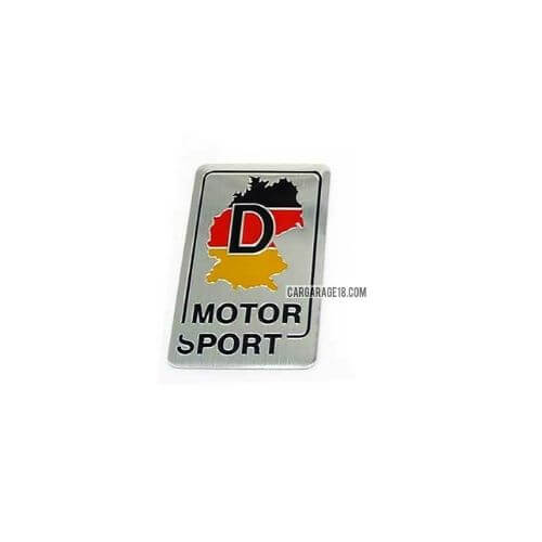 SIZE 80x50mm D MOTOR SPORT GERMANY FLAG EMBLEM FOR BMW