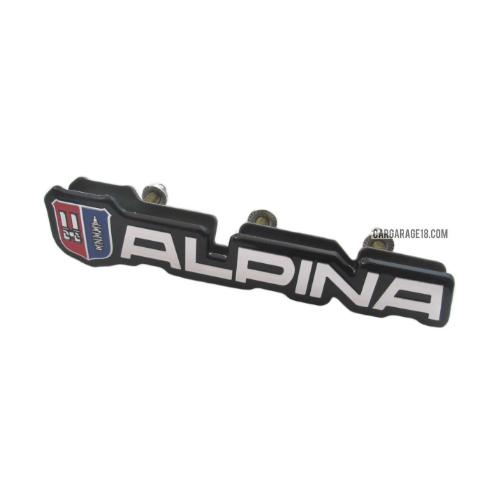 BLACK CHROME ALPINA LOGO GRILLE EMBLEM FOR BMW