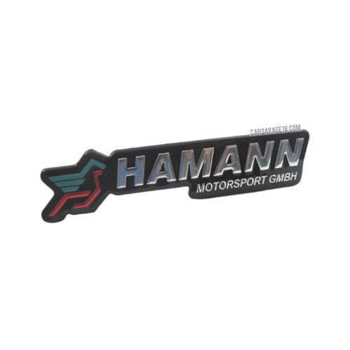 BLACK CHROME HAMANN LOGO GRILLE EMBLEM FOR BMW