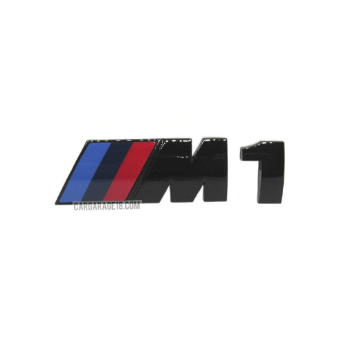 GLOSSY BLACK EMBLEM ///M1 SIZE 7.2X2CM FOR BMW