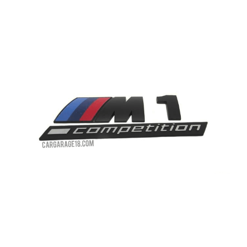 MATTE BLACK EMBLEM ///M1 competition SIZE 7.2X2CM FOR BMW