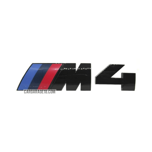 GLOSSY BLACK EMBLEM ///M4 SIZE 11.5x2.5cm FOR BMW