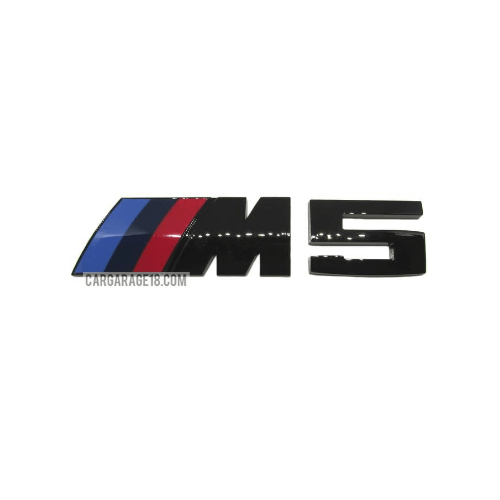 GLOSSY BLACK EMBLEM ///M5 SIZE 11.5X2.5CM FOR BMW