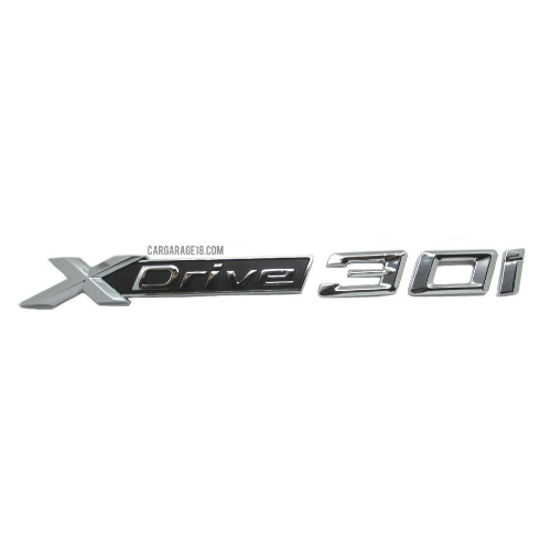 CHROME XDRIVE 30i EMBLEM FOR BMW