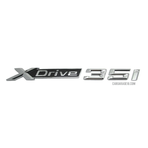 CHROME XDRIVE 35i EMBLEM FOR BMW