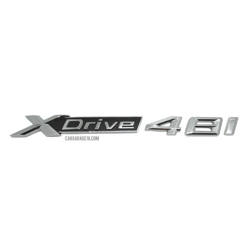 CHROME XDRIVE 48i EMBLEM FOR BMW