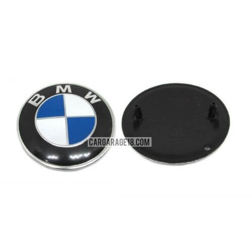 BLUE WHITE BMW HOOD EMBLEM SIZE 83mm