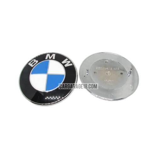 BLUE WHITE TRUNK EMBLEM SIZE 78mm FOR BMW E66 (2000-2008), X5 E53 (2000-2003)