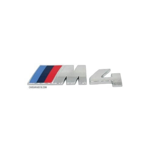 CHROME ///M4 EMBLEM SIZE 56x13mm FOR BMW