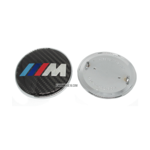 BLACK CARBON MTECH TRUNK EMBLEM SIZE 78mm FOR BMW