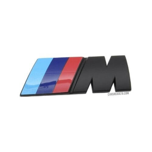 MATTE BLACK MTECH EMBLEM SIZE 85x32mm FOR BMW