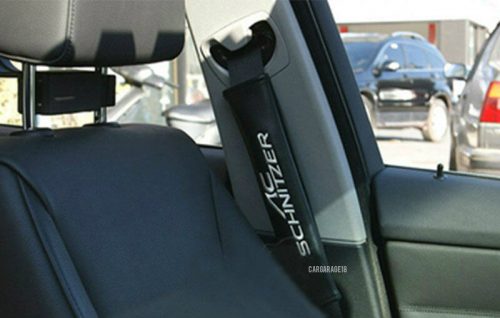 BLACK CARBON ACS SEAT BELT COVER FOR BMW