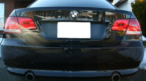 BLACK and WHITE BMW REAR LOGO EMBLEM SIZE 74mm