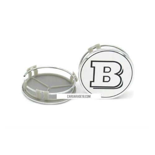 CHROME BRABUS WHEEL CENTER CAP SIZE 75mm