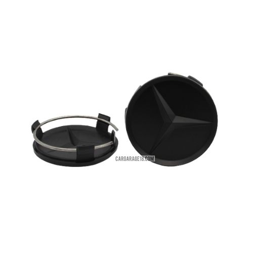 MATTE BLACK WHEEL CENTER CAP FOR MERCEDES BENZ SIZE 75mm