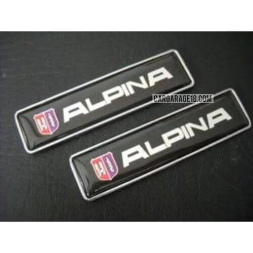 BLACK ALPINA LOGO EMBLEM FOR BMW