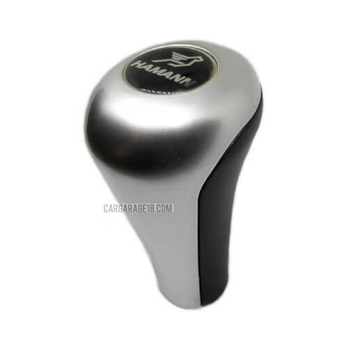 SILVER BLACK MANUAL SHIFT KNOB HAMANN LOGO FOR BMW E30, E36