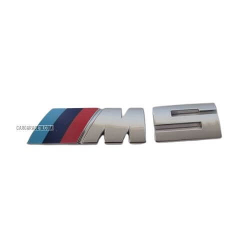 CHROME M5 EMBLEM SIZE 12x2.5cm FOR BMW