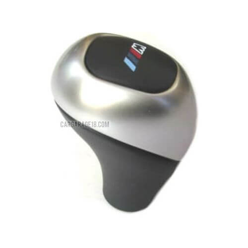 SILVER BLACK MANUAL SHIFT KNOB MTECH LOGO FOR BMW E30